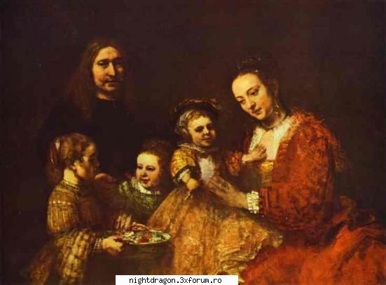 rembrandt2 portretul unei familii