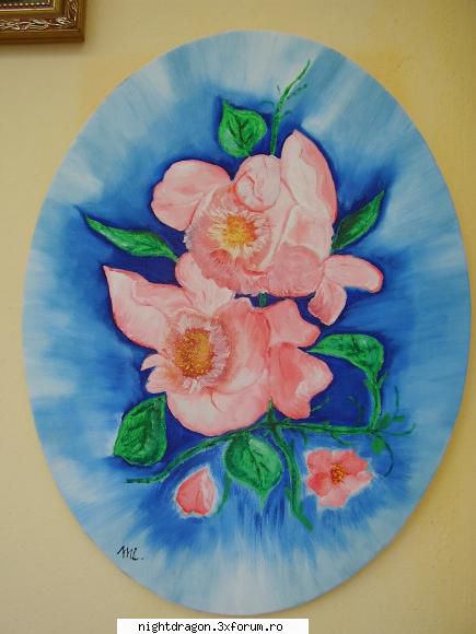 vanzare tablouri pictate ulei paza tabloul roz"
