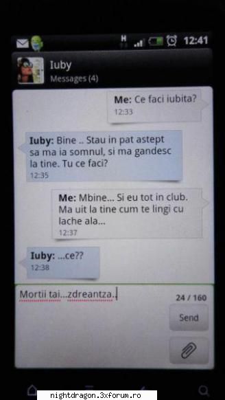 sms intre iubiti . un sms amuzant dar ... atat de real   :p sms intre iubiti