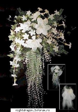 Accesorii mirese - buchet cu perle - Moda Femei