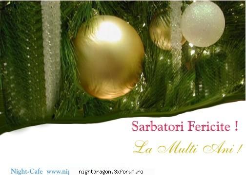 Felicitari de Craciun si An Nou , pentru cei dragi - NightDragon - Sarbatori