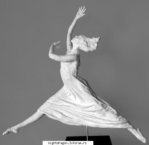 Foto Sculpturi - Susan Clinard, "Imbratisarea vantului" O superba - Sculptura