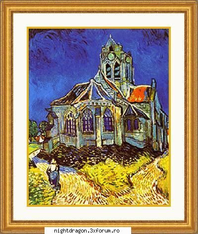 Foto tablouri - Van Gogh, "Biserica din Auvers" - Pictura