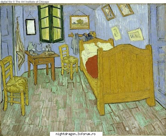 Foto tablouri Van Gogh - Dormitorul reflecta starea psihica a artistului - Pictura