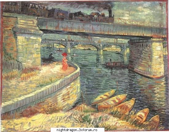 Foto tablouri Van Gogh - Poduri peste Sena - Pictura