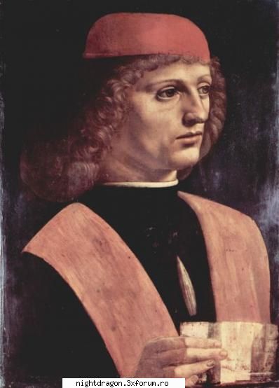 Leonardo Da Vinci 2 - Portretul unui muzician - Pictura