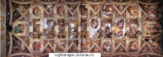 Michelangelo Buonarroti - Tavanul Capelei Sixtine - Pictura