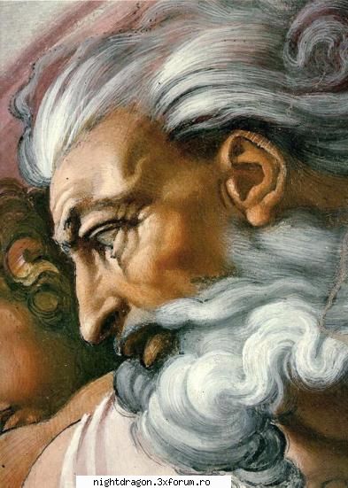 Michelangelo Buonarroti - Crearea lui Adam (detaliu) - Pictura