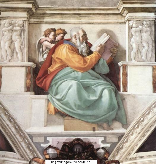 Michelangelo Buonarroti - Profetul Zaharia - Pictura