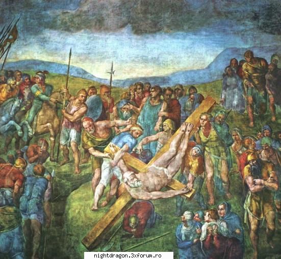 Michelangelo Buonarroti - Martiriul Sf. Petru - Pictura