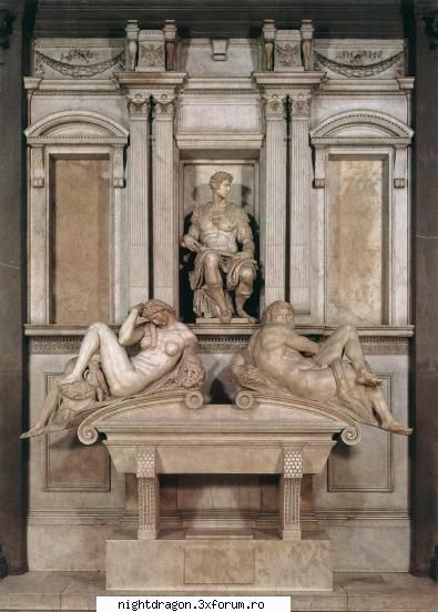 Michelangelo Buonarroti - Mormantul lui Giuliano de Medici - Sculptura