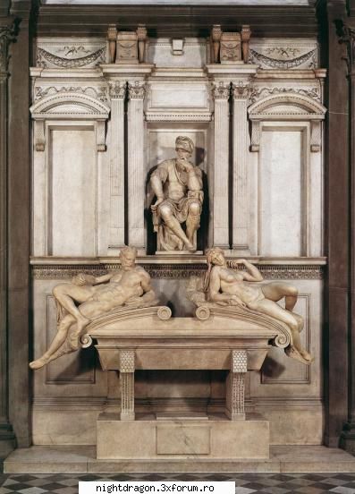 Michelangelo Buonarroti - Mormantul lui Lorenzo de Medici - Sculptura