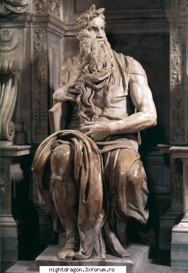 Michelangelo Buonarroti - Moise Alte opere sculpturale ale lui Michelangelo - Sculptura