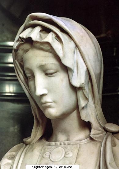 Michelangelo Buonarroti - Madonna (detaliu) - Sculptura