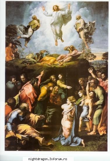 Rafael (Raffaello Santi) - Tabloul intitulat Apoteoza sau Schimbarea la - Pictura