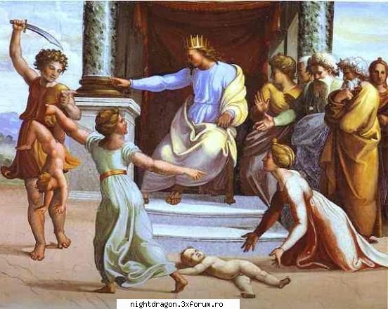 Rafael (Raffaello Santi) - "Judecata lui Solomon" - Pictura