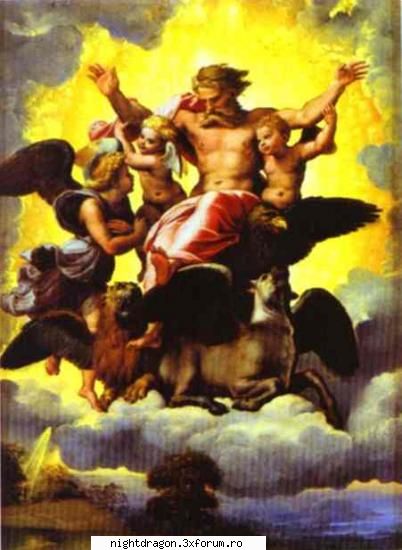 Rafael (Raffaello Santi) - "Vedenia lui Ezechiel" - Pictura