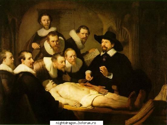 Rembrandt - Lecţia de anatomie a doctorului Tulp Tabloul - Pictura