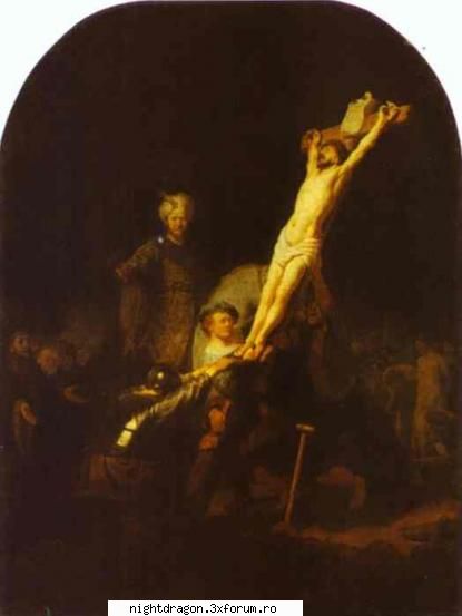 Rembrandt - "Inaltarea crucii" - Pictura
