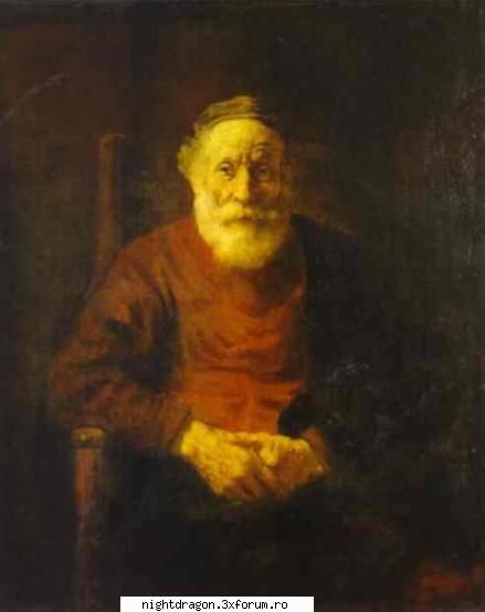Rembrandt2 - Batran in rosu Portretistica lui Rembrandt se - Pictura