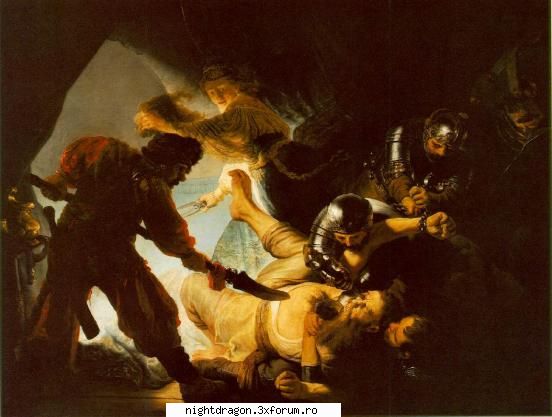 Rembrandt2 - Orbirea lui Samson - Pictura