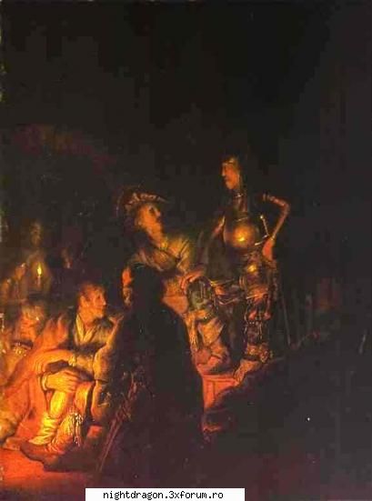 Rembrandt2 - Petru lepadandu-se de Hristos - Pictura
