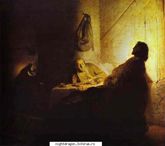 Rembrandt2 - Pelerinii la Emaus - Pictura