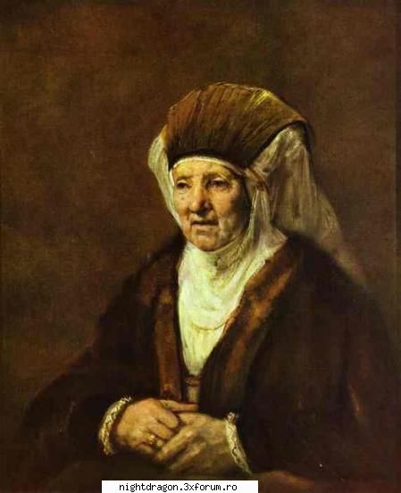 Rembrandt2 - Portretul unei batrane - Pictura
