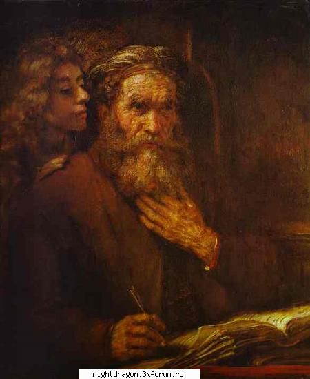 Rembrandt2 - Sf. Matei si ingerul - Pictura