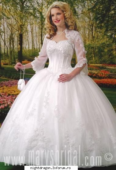 Rochii de mireasa - o altă crinolină frumoasă - Moda Femei