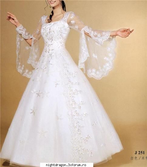 Rochii de mireasa - cu voal, broderie si dantela - Moda Femei