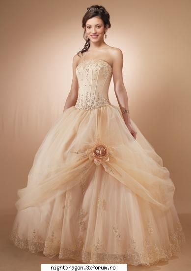 Rochii de mireasa - ivory veil and embroidery wedding dress - Moda Femei