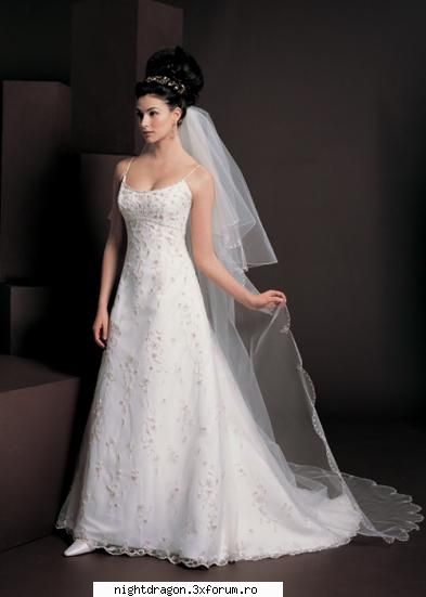 Rochii de mireasa - broderie fina, voal - Moda Femei