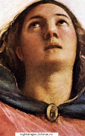 Titian (Tiziano Vecellio) - detaliu din "Inaltarea fecioarei" - Pictura