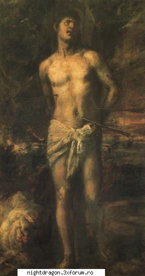 Titian (Tiziano Vecellio) - "Sf. Sebastian" - Pictura