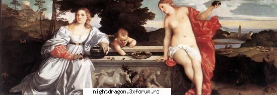 Titian (Tiziano Vecellio) - "Sacrul si profanul" - Pictura